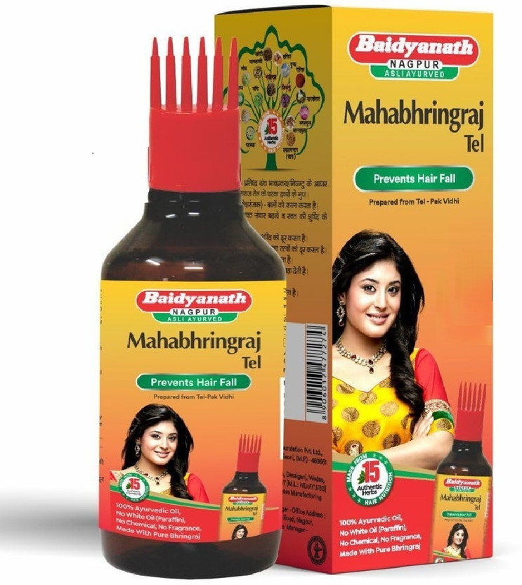 Baidyanath Mahabhringraj Tel - Bhringraj Ayurvedic Hair Oil(200 ml)