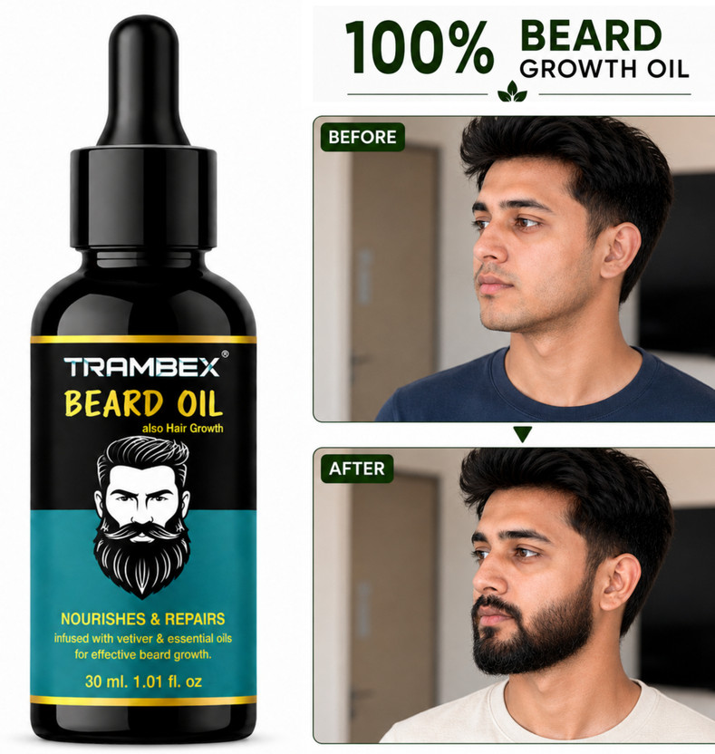 Trambex beard oil men | beard growth oil | beard oil |100% Natural Beard Oil Hair Oil(30 ml)