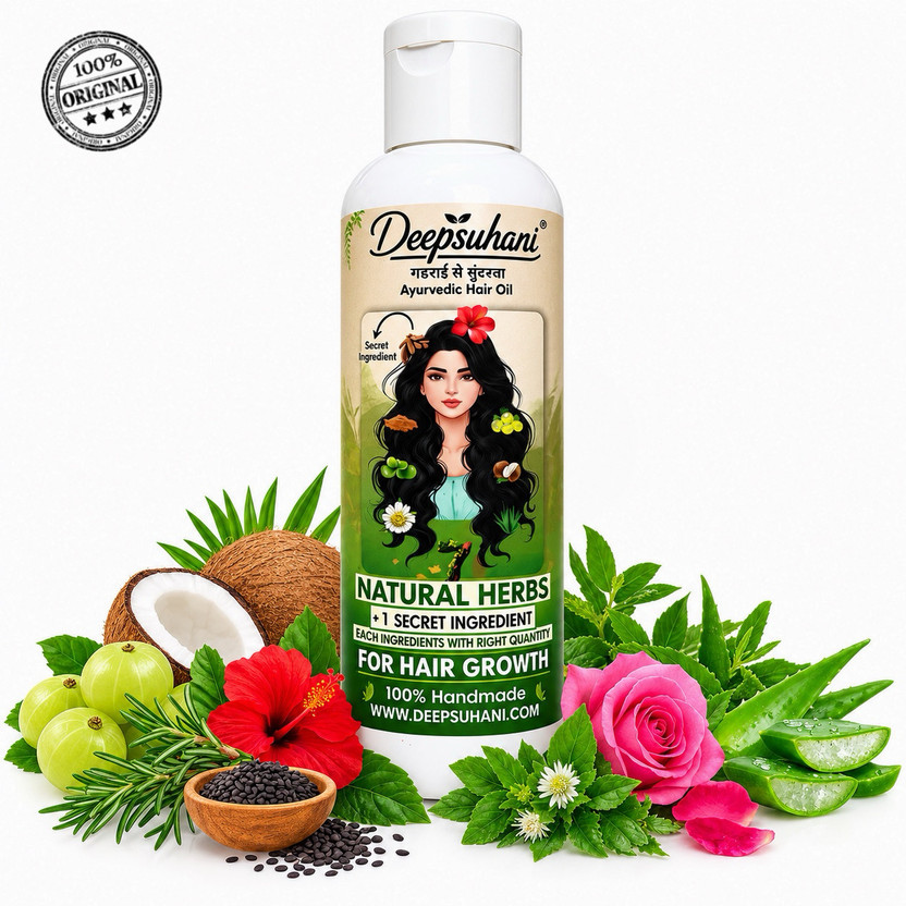 deepsuhani Shuddh Ayurvedic Hair Oil 100% Handmade Hair Oil(100 ml)