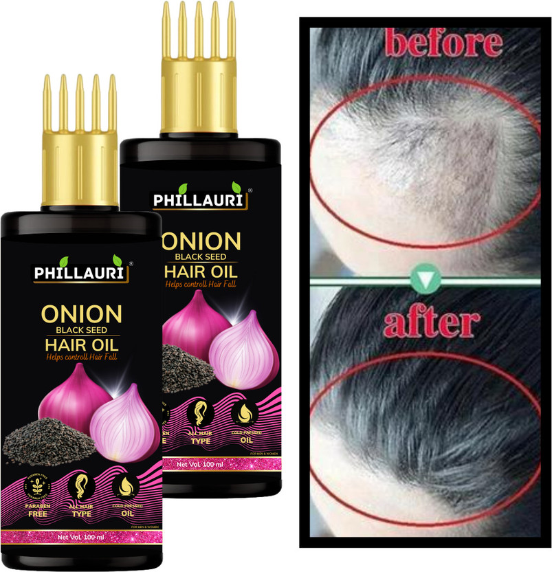 Phillauri BlackSeed Onion Hair Oil All Hair Problem Herbal Growth Hair Loss Control Hair Oil(200 ml)
