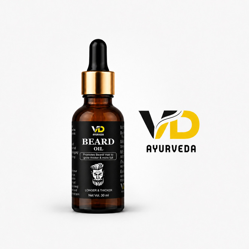 vaid dhanvantari ayurveda Beard oil Beard Growth Oil for Men Beard Growth & Natural Beard Care Oil 30 ml Hair Oil(30 ml)