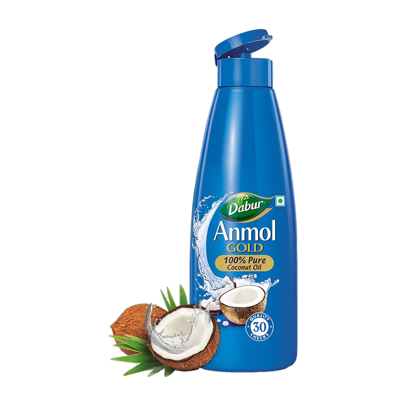 Dabur Gold 100% Pure Coconut Oil | Nariyal Tel | Natural | Multipurpose Hair Oil(550 ml)