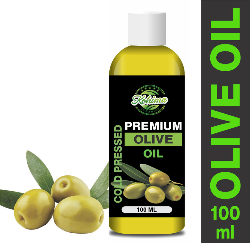 Kohima Organics Olive Oil Pure, Natural, Virgin & Cold Pressed - Hairs, Nails, Cuticles, Lips Hair Oil(100 ml)
