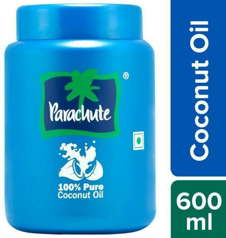 Parachute Coconut Oil - 600 ml (Easy Jar) @# Hair Oil(600 ml)