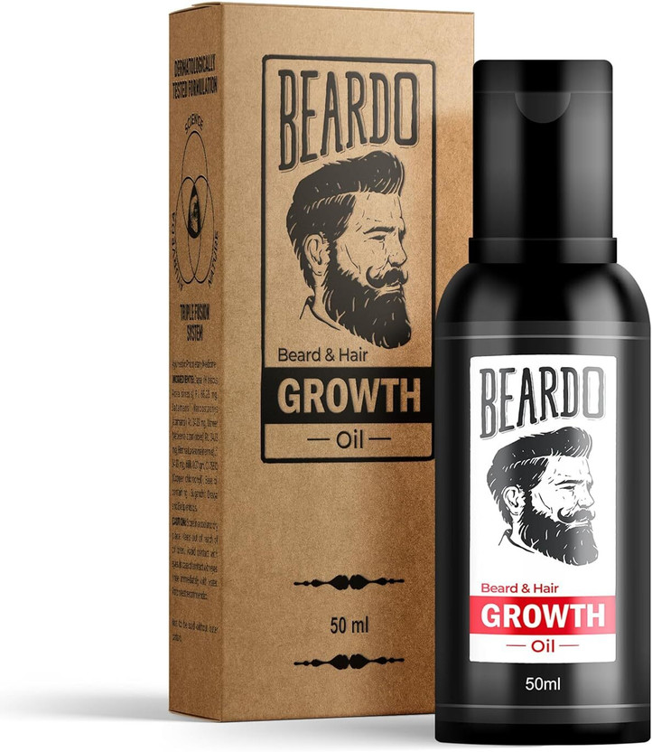 BEARDO Men Beard & Hair Growth Oil For Growth & Thicker Looking No Harmful Chemicals Hair Oil(50 ml)