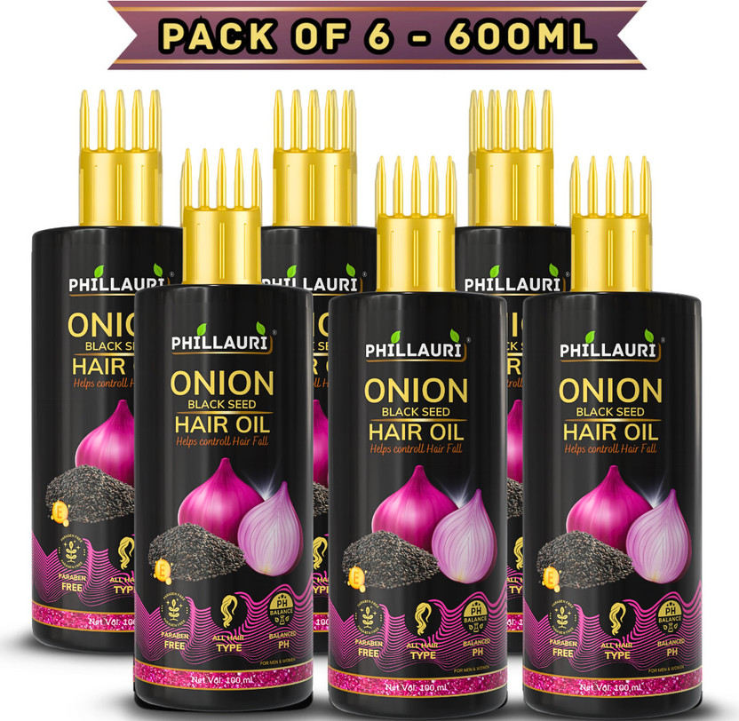 Phillauri Onion Hair Oil for Hair Regrowth & Hair Fall Control Hair Oil(600 ml)