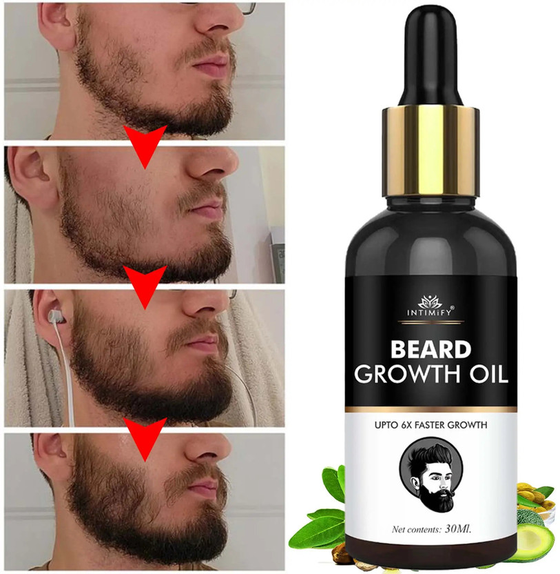 INTIMIFY Beard Growth Oil For Stronger & Thicker Beard Hair Oil(30 ml)