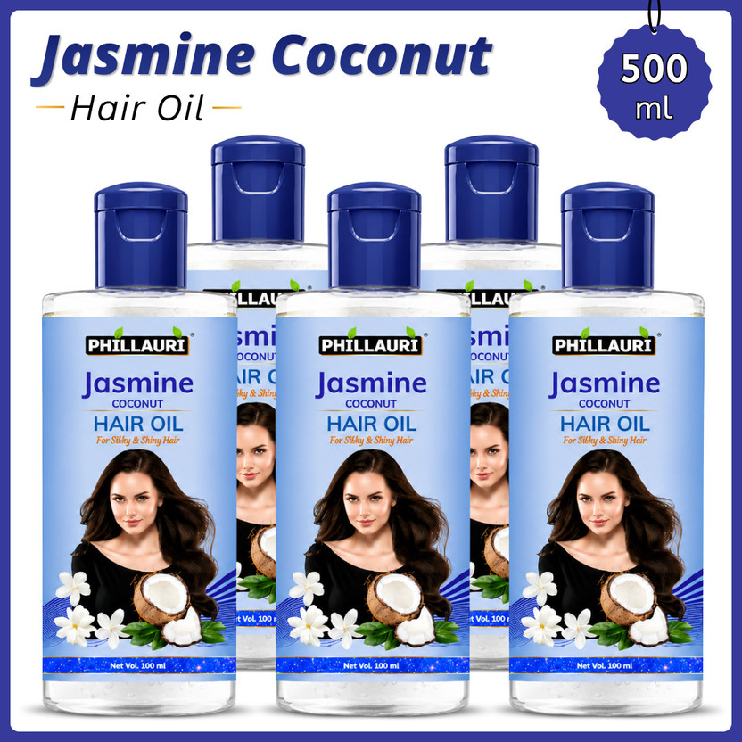 Phillauri Jasmine Hair Oil for Dry Frizzy Dull Hair With Smooth & Soft Hair Feel Hair Oil(500 ml)