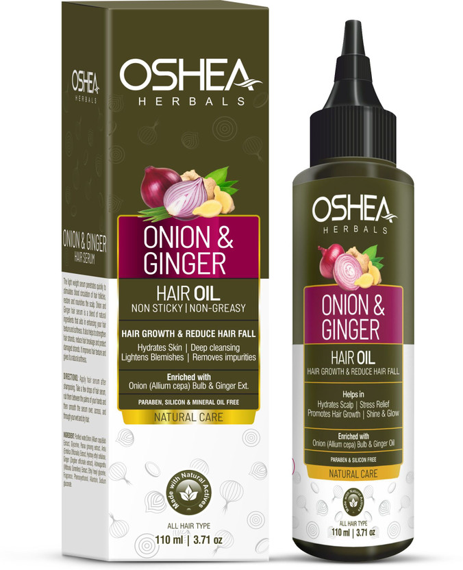 Oshea Herbals Onion And Ginger Hair Oil for Hair Growth & Reduced Hairfall Hair Oil(110 g)