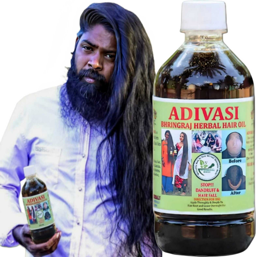 Adivasi Ayurvedic Bhringraj Herbal Hair fall & Hair Growth Hair Oil (250 ml) Hair Oil(250 ml)