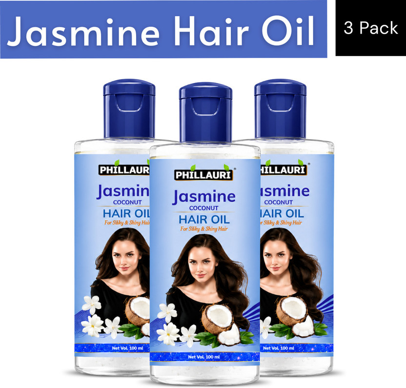 Phillauri Jasmine Coconut Hair Oil | Hair Growth Oil | Lightweight Formula for Men & Women Hair Oil(300 ml)