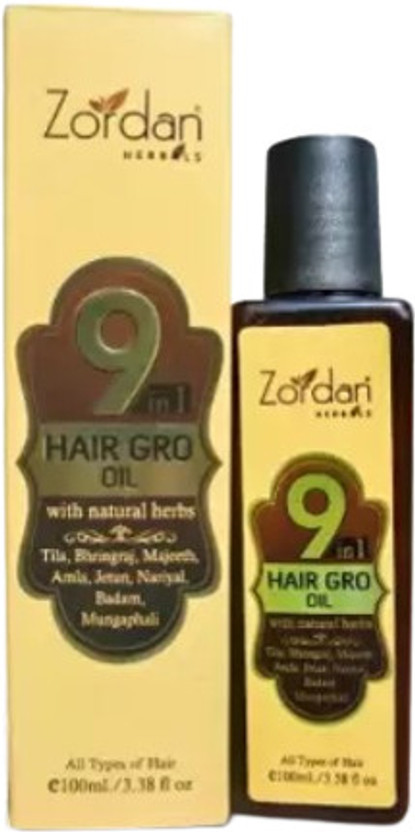ZORDAN 9 in 1 Hair Gro Oil with Natural Herbs (Pack of 1) Hair Oil(100 ml)