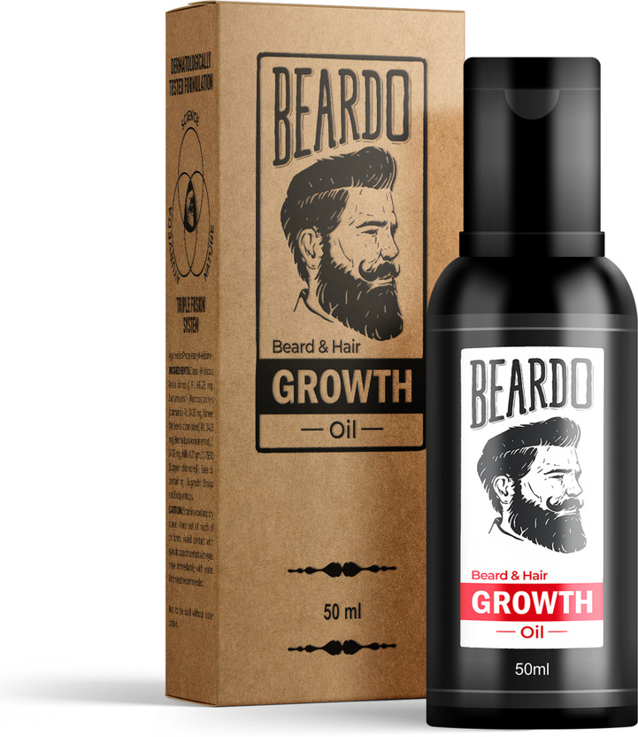 BEARDO Men Beard & Hair Growth Oil For Growth & Thicker Looking No Harmful Chemicals Hair Oil(50 ml)