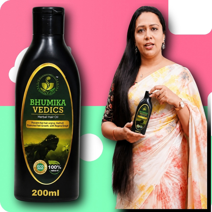 Bhumika Vedics Ayurvedic Rose Petal Oil for Hair Root Care Hair Oil(200 ml)
