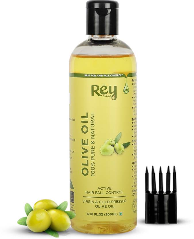 Rey Naturals Olive Oil Pure, Natural, Virgin & Cold Pressed Hairs