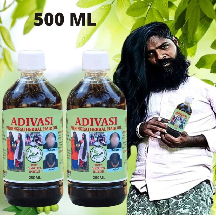 Adivasi Best ayurvedic formula pure hair oil for best hair growth Hair Oil(500 ml)