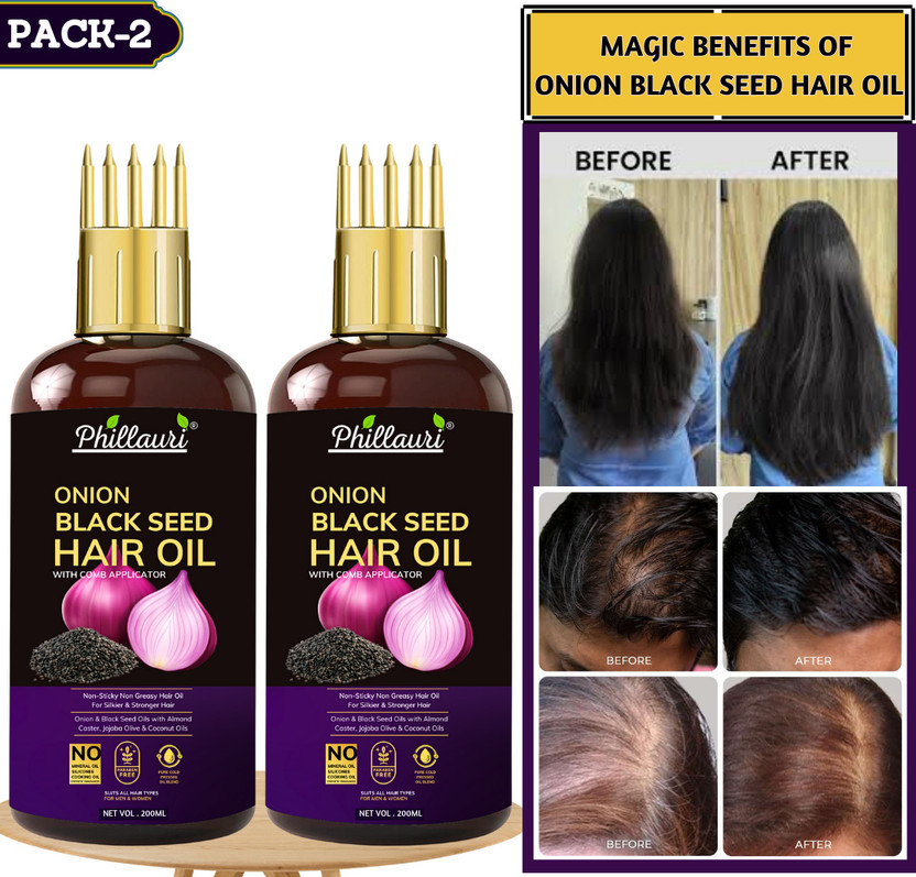Phillauri Onion Hair Oil for Hair Growth and Hair Fall Control Hair Oil(400 ml)