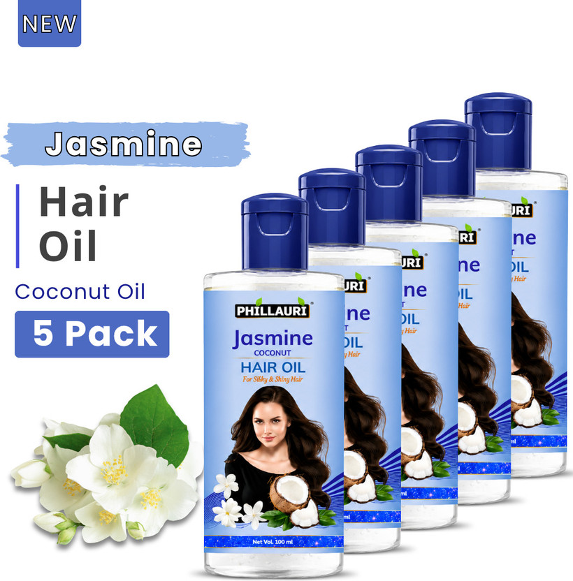 Phillauri Jasmine Coconut Hair Oil | Smooth Hair Oil | Daily Scalp Application Hair Oil(500 ml)