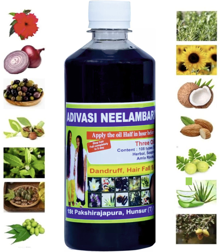 Adivasi Neelambari 1Medicine Ayurvedic Hair Growth Natural Herbal  Hair Oil(100 ml)