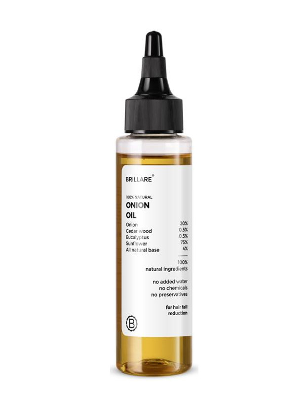 BRILLARE 20% Onion Hair Oil| Visible Hair Fall Reduction in 15 Days Hair Oil(100 ml)