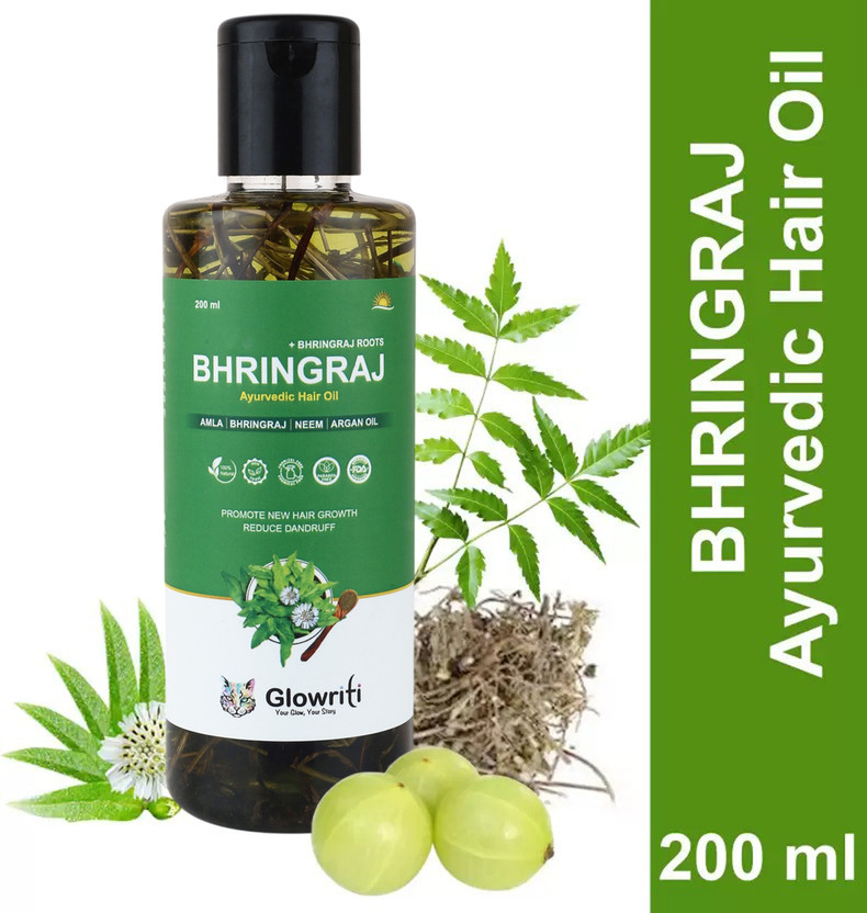 Glowriti Bhringraj Hair Oil With Bhringraj Roots (200 ml) Hair Oil(200 ml)