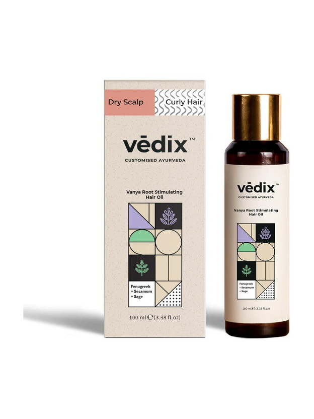 Vedix Customized Ayurvedic Vanya Root Stimulating Hair Oil for Dry Scalp - Curly Hair Hair Oil(100 ml)