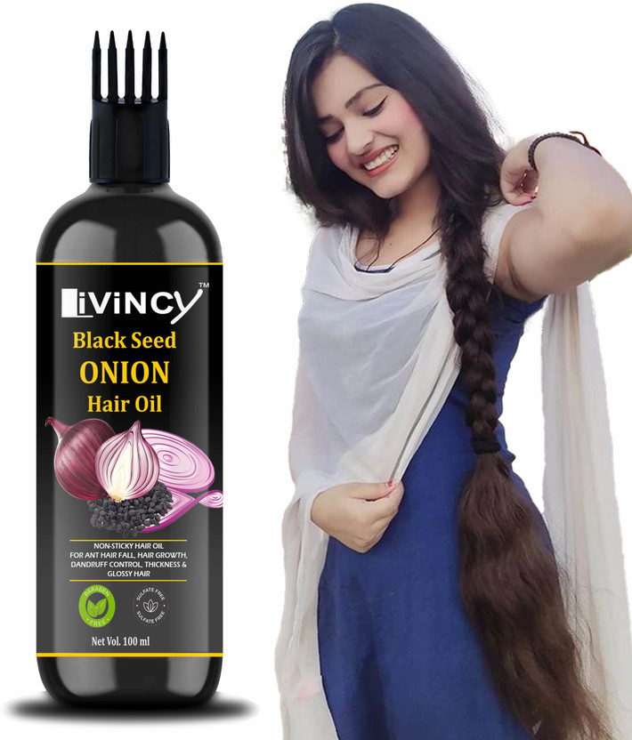 Livincy HERBAL ONION HAIR OIL FOR LONG HAIR, HAIR GROWTH (WOMEN AND MEN) Hair Oil(100 ml)