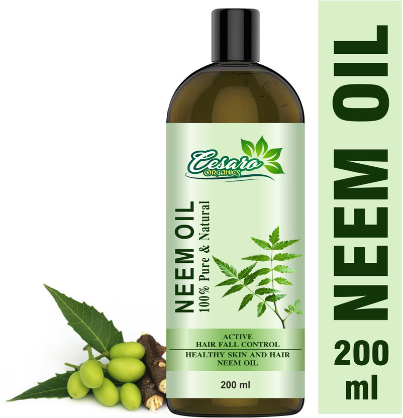 Cesaro Organics 100% Pure & Natural Neem Oil (Cold Pressed) For Skin & Hair Oil(200 ml)