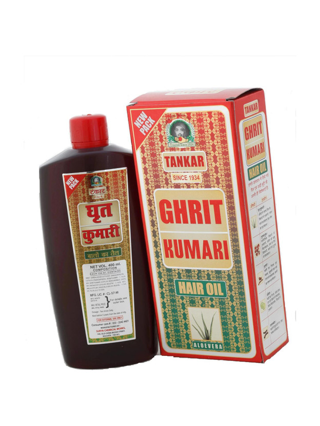 Tankar Tankar Ghrit Kumari AloeVera Ayurvedic Oil for Hair Fall & Growth Hair Oil(400 ml) - Flipkart Deal