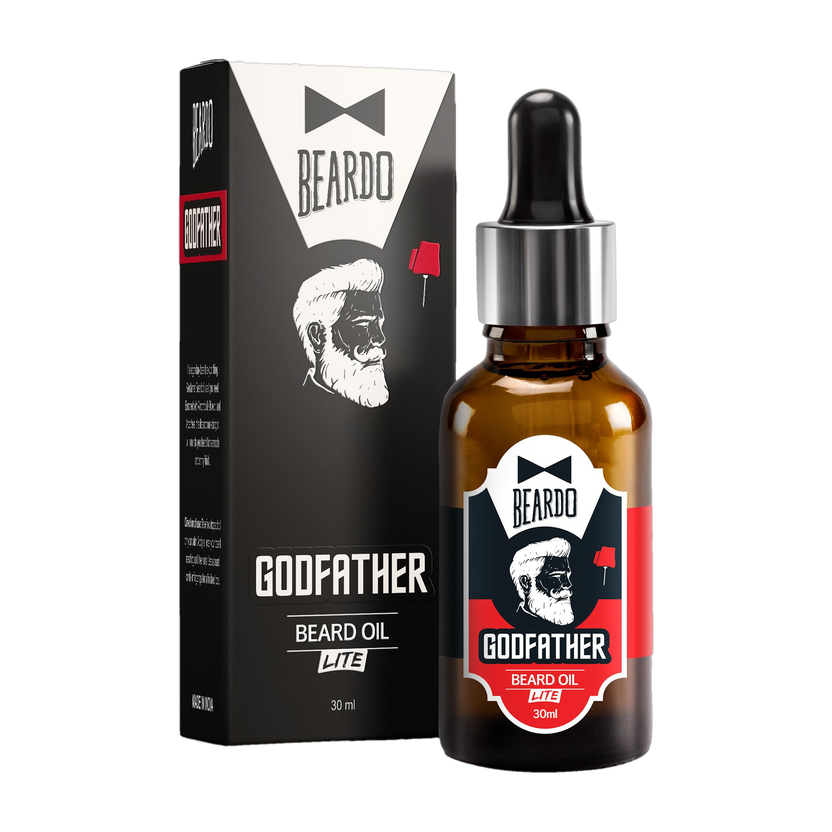 BEARDO Godfather Lite Beard and Moustache Oil For Men 30 ml|Non-Sticky, Light Beard Oil Hair Oil(30 ml)