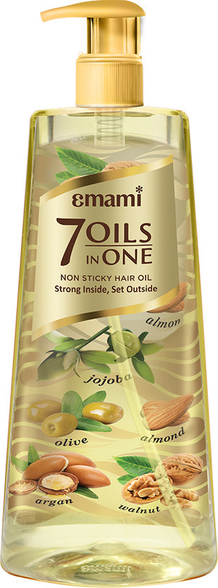 EMAMI 7 Oils In One Hair Oil Makes Hair 20X Stronger And Manageable Hair Oil(650 ml)