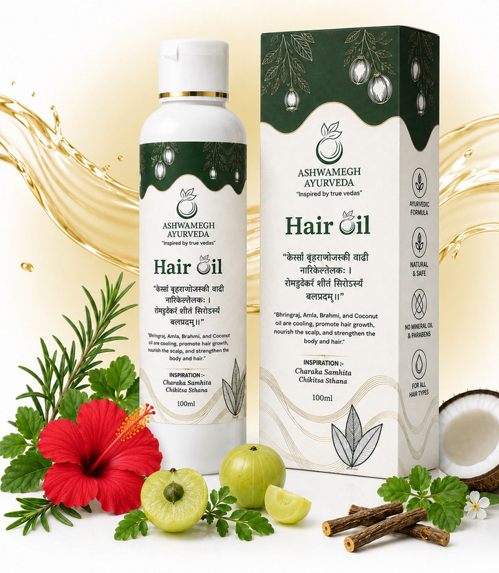 Ashwamegh Ayurveda Ashwamegh Ayurvedic Hair oil Hair Oil(100 ml)