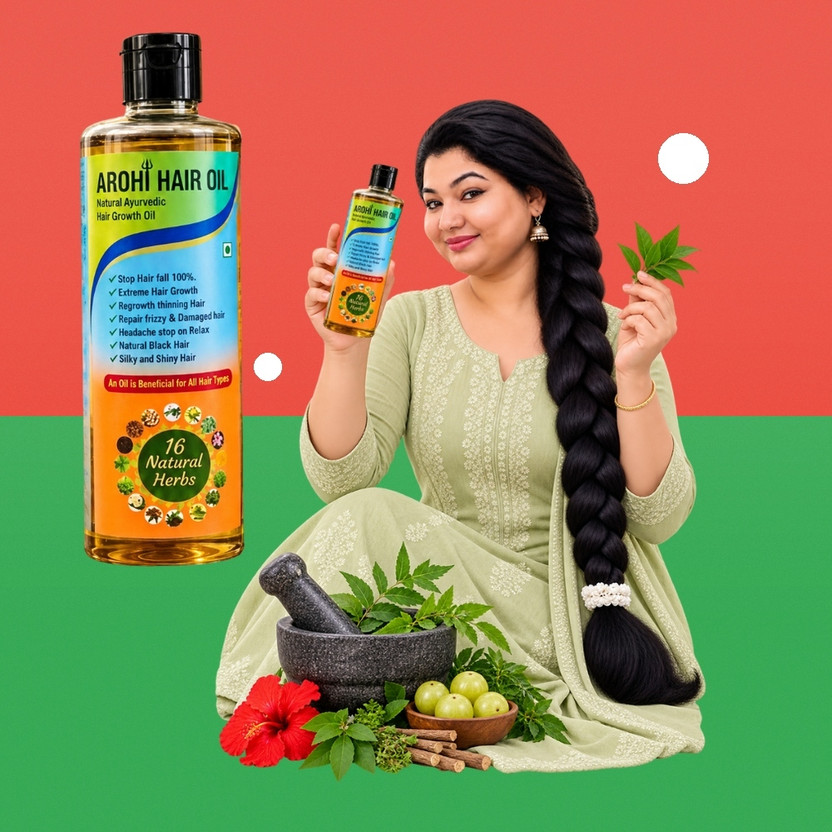 Arohi Arohi Ayurvedic Oil for Smooth, Soft Looking Hair Hair Oil(100 ml) - Flipkart Deal