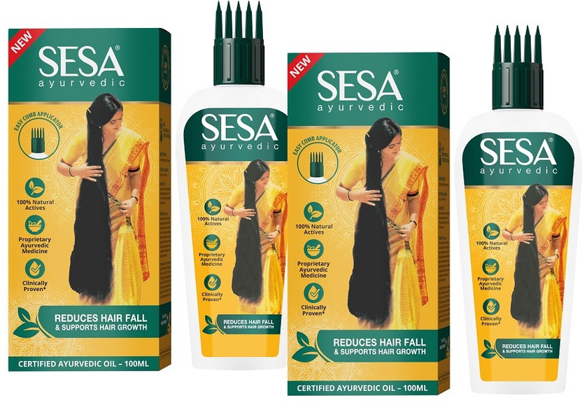SESA Ayurvedic Hair Growth Oil with 18 Rare Herbs Prevents Hair Fall Hair Oil(200 ml)