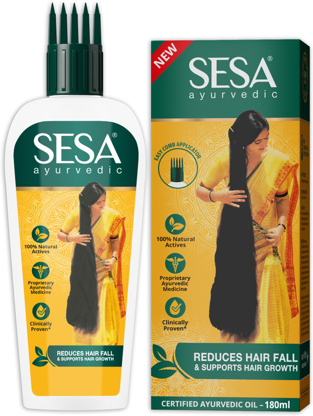 SESA Ayurvedic Hair Growth Oil with Bhringraj Hair Oil(180 ml)