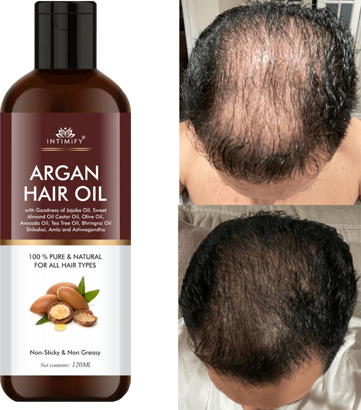 INTIMIFY Moroccan Argan Hair Oil For Women & Men Hair Oil(120 ml)
