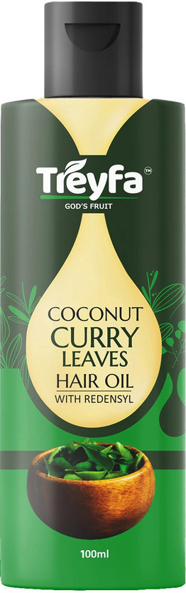 TREYFA Curry leaves coconut hair oil for hair strengthening, hair growth  Hair Oil(100 ml)