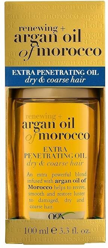 ogx Renewing Argan Oil of Morocco: Extra Penetrating Oil for Dry & Coarse Hair Hair Oil(100 ml)