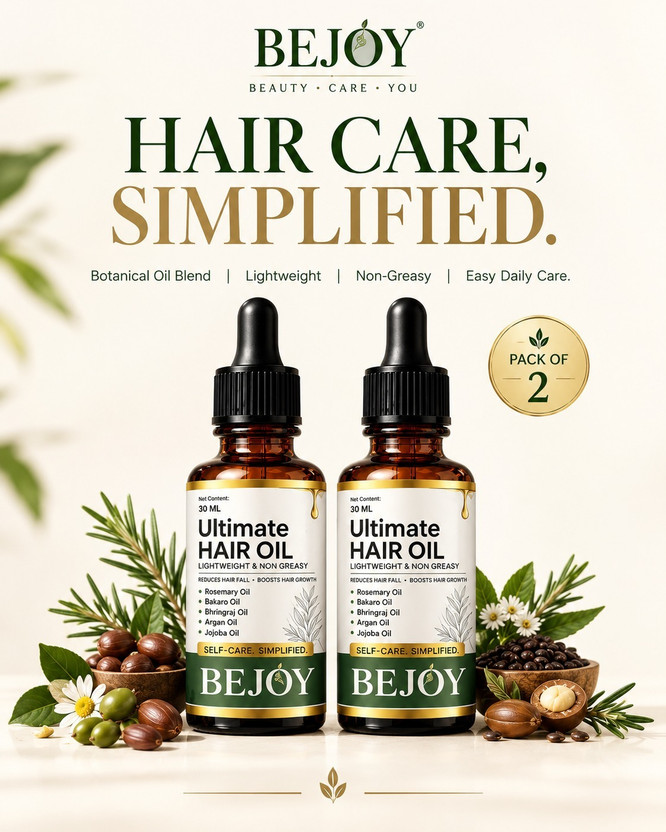 Bejoy Bejoy Hair Oil Pack of 2 for Scalp Nourishment and Hair Care Hair Oil(30 ml) - Flipkart Deal