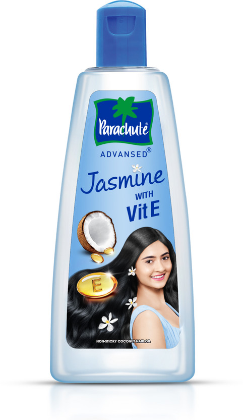 Parachute Advansed Jasmine Coconut with Vitamin E for Healthy Shiny Hair, Non-sticky Hair Oil(500 ml)