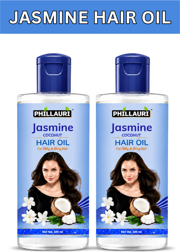 Phillauri Jasmine Coconut Hair Oil | Soft Silky Hair Feel | For All Hair Types Hair Oil(200 ml)