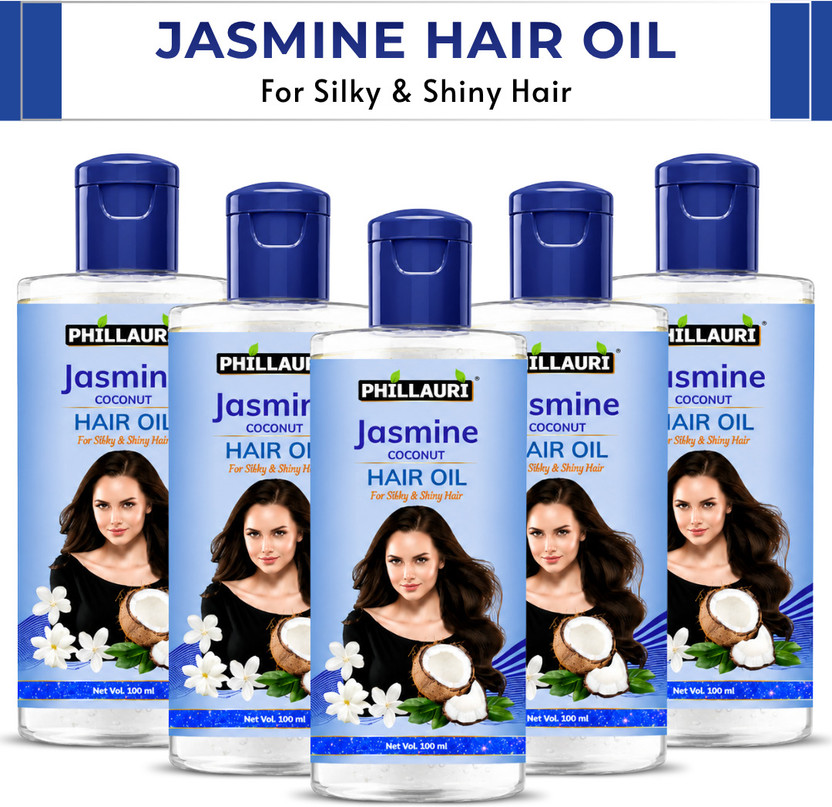Phillauri Jasmine Coconut Hair Oil | Soft Silky Hair Feel | For All Hair Types Hair Oil(500 ml)