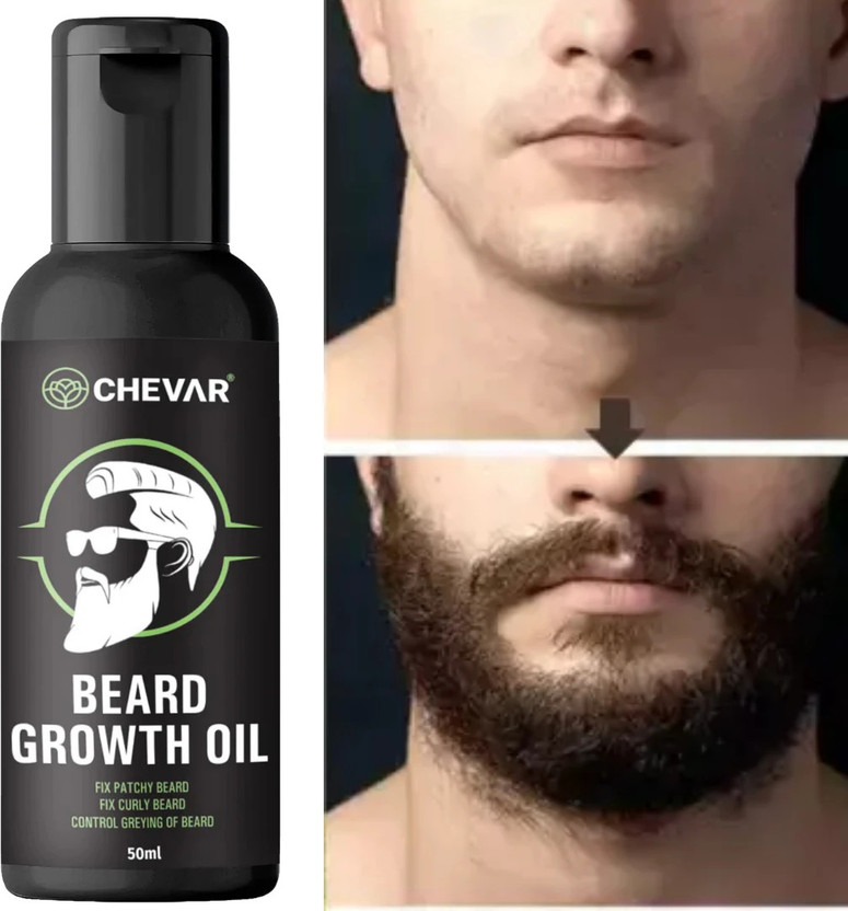Chevar Chevar beard oil For Men for thicker, longer Beard For patchy, uneven Beard Hair Oil(50 ml) - Flipkart Deal