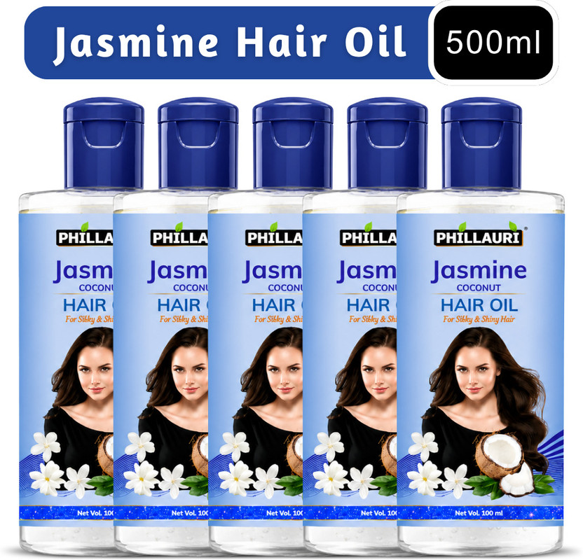 Phillauri Coconut Hair Oil With Jasmine | Lightweight Daily Use | Non Sticky Hair Oil(500 ml)