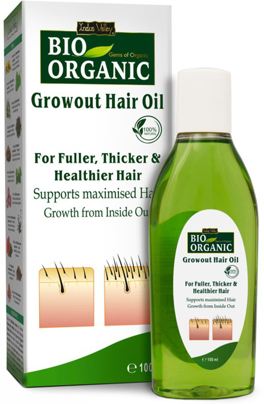 Indus Valley Bio Organic Growout Hair Oil For Hair Regrowth, Reduces Hair Fall  Hair Oil(100 ml)