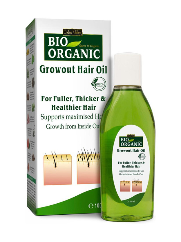 Indus Valley Bio Organic Growout Hair Oil For Hair Regrowth, Reduces Hair Fall  Hair Oil(100 ml)