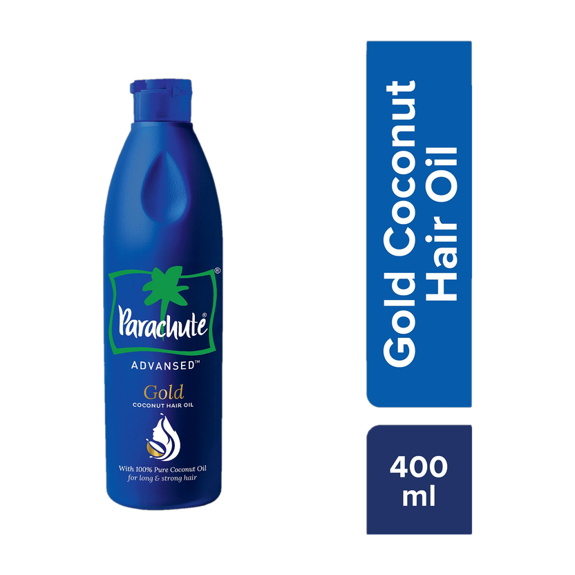 Parachute Advansed Gold Coconut Hair Oil, Made with Pure Coconut Oil, Vitamin E Hair Oil(400 ml)