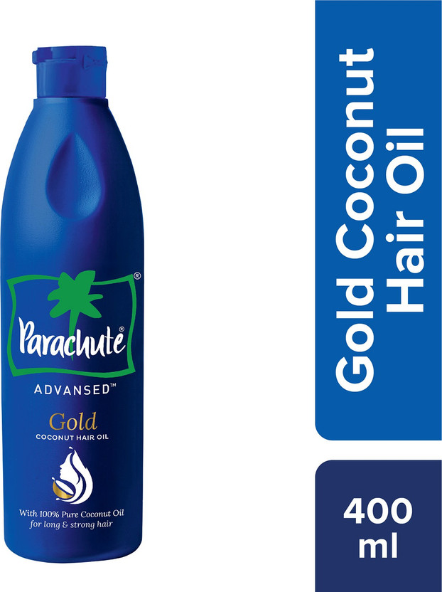 Parachute Advansed Gold Coconut Hair Oil, Made with Pure Coconut Oil, Vitamin E Hair Oil(400 ml)