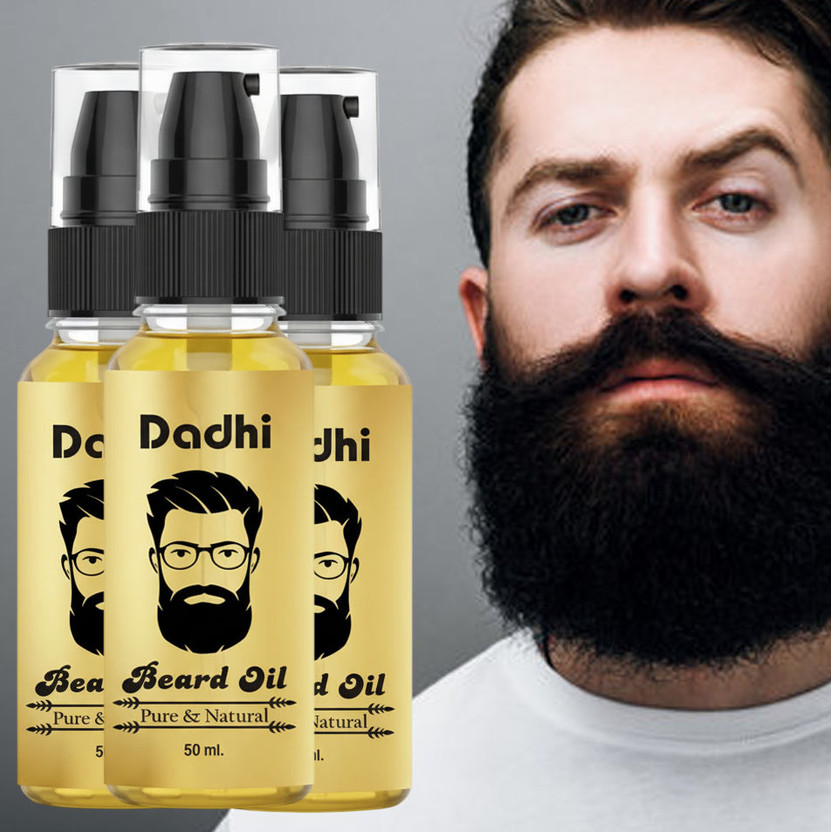 Dadhi Beard Oil for Men 50ml Pack of 3 | Growth & Care Hair Oil(50 ml)