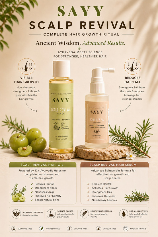 SAYY Combo Of Scalp Revival Hair Serum 50 ML For Stronger Roots Rosemary Oil 100 ML Hair Oil(150 ml)